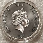 1 Oz  999 Silver Antiqued Coin Medieval Legend Robin Hood  2 Niue Outlaw Hero