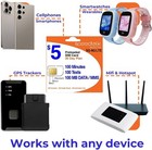 Prepaid Cell Phone Plan  5 5g Lte Micro Nano Sim Card None Contract 30 Days
