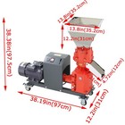 220v Feed Pellet Mill Making Machine 6mm 4 Head Rollers 440lb h For Cattle sheep