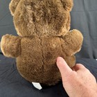 Dan Dee Brown Teddy Bear Plush Pink Polka Dot Bow Ears Paws 13in Stuffed