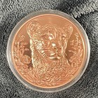 1 Troy Oz 999 Copper Round Leopard Design 3d High Relief Bullion Art Collectible