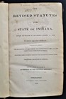 1838 Antique Indiana Law Slave Hanging Treason Robbery Husband Abandon Fugitived