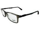 Ray Ban New Transparent Gray Rectangle Frames Metal 54-17-145 Eyeglasses Rx7017