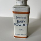 Vintage Johnson   s Baby Powder Metal Tin 1 1 2 Oz Johnson   Johnson Full Contents