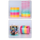 1 Pc Rainbow Magic Spring - Classic Plastic Slinky - Vintage Childhood Toy