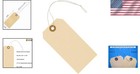 Pre-strung Manila Label Tags With Reinforced Eyelet - 200 Count For Organizing