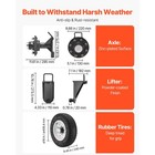 Uimoso Shipping Container Wheel Kit With 8-lug Design For Easy Mobility