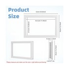 4 Pcs Garage Door Windows  21   14  Replacement Vinyl Windows Inserts Kit Wi