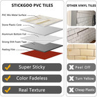 2 Sheets Peel And Stick Backsplash Tile  Stick On Backsplash For Kitchen And Bat