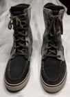 Boots Tennis Shoe Hi Top Women Sneaker Gray Beige Plaid Clear Sequence 8 Sperry