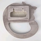 Vintage Ceramic Cat Wall Towel Holder Hand Painted Hanging Decor Cut Cut Marked