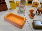 Vintage Dollhouse Furniture Miniature Lot