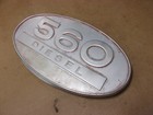 Antique Vtg Farmall 560 Diesel Ihc Tractor Front Oval Hood Panel Emblem Badge