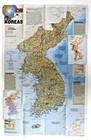 2003-7 July Two Koreas National Geographic Map Forgotten Korean War Euc - A3 