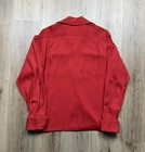 50s Vintage Paul Howard Gabardine Loop Collar Shirt Men   s Large Heavy Rockabilly