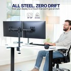 Dual Monitor Desk Mount  Holds 2 Computer Screens Up To 30 Inches And 22lbs E   