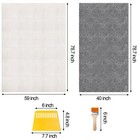 Yarlung 2 Pack 79 x59  Tufting Cloth And 79 x40  Final Backing For Rug Tuftin