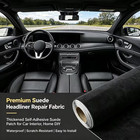 Suede Headliner Fabric 1 8  Scratch Resistant   Durable Self Adhesive Backing
