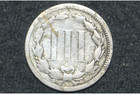1865 Three Cent Nickel 3c     G vg     Free Shipping