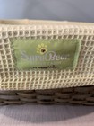 Munchkin Sarabear Diaper Caddy Yellow Cotton Insert Wicker Basket Storage
