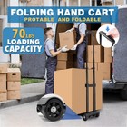 Folding Hand Truck Trolley Dolly  Cart Small Medium  2 Wheel Iron