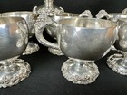 Ten Silverplate Punch Cups International Silver Vintage Pattern  grapes  3 1 2 