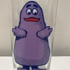 Mcdonald s Vintage 1977 Collector Series Glass Cup Featuring Purple Grimace