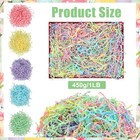 1 Lb Easter Crinkle Cut Paper Shred Filler Gift Basket Colorful Grass Filling