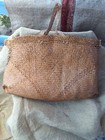 Papua New Guinea Antique Natural Fiber Bag Artifact- Woven Large Natural Fibers