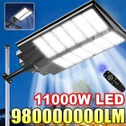 11000w Commercial Solar Street Light Outdoor Dusk To Dawn Super Bright Aluminium