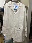 Spectrum 410a Women s White Lab Coat Size L Polyester Long Sleeve Pockets