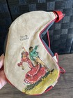 Vintage Spanish Leather Wine Bota Bag Bullfighter Spain Asta 1967 Decorative   