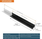 Universal 1u Rack Mount Rail  4-post Fully Server Rack Shelf Rail With 20 9 -32 