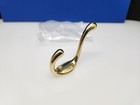 Brass Double Coat Hat Hook Lot Of 3