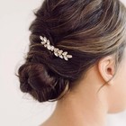 Foyte Bride Wedding Hair Comb Crystal Hair Piece Rhinestone Bridal Hair Side    