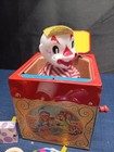 Vintage 50 s Mattel Jack In The Music Box Clown Not Working  Noise Makers Nice