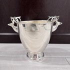 Vintage Silver Plate stainless Steel Deer Champagne Bucket Wine Cooler