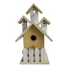 Wooden Bird House Outdoor Garden Patio Decor Feeder Gift New Painted Bird Nest