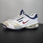 Nike Shoes Mens 13 White Navy Air Tennis Court Sneakers Vintage 2001 840047-161