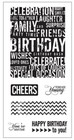 Fiskars 103710-1001 Clear Stamps Forever Young Birthday Cheers