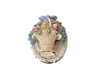 Vintage Hubley   Cast Iron Flower Basket Door Knocker Read