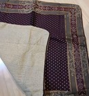 2pc Vintage Luxury Croscill Home Dunhill Dover Manor Euro Pillow Shams Burgundy