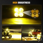 Colight 3inch Squadron Sport Amber Led Pair Driving combo Lights W  Wire Harness