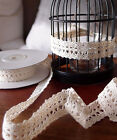 1  Vintage Style Embroidered Cotton Floral Crochet Lace Trim 10 Yards - Colors