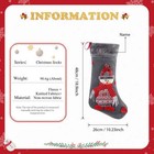 Personalized Snowman Christmas Stocking   Elk Stocking   Knitted