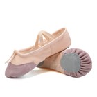 Ballet Slippers Canvas Split Sole Ballet Shoes Pointe Children Adult Size 24-45