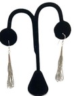 Vintage Native American Navajo Liquid Sterling Silver Multi 10-strand Earrings