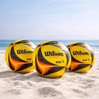 Wilson Avp Optx Official Beach Volleyball Tour Match Game Ball - Yellow Us