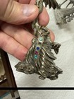 Spoontiques Diamond Cut Pewter Wizard With Dragon With Stones
