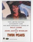 Billy Zane John Justice Wheeler Twin Peaks 2019 Archive Box Autograph Card Auto